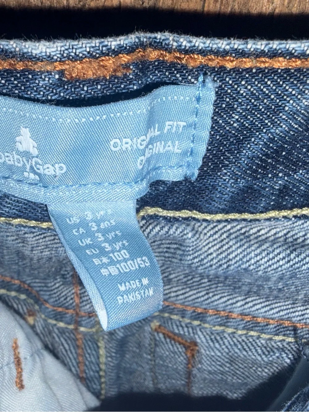 Baby Gap Adjustable tab jeans